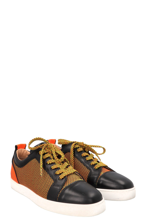CHRISTIAN LOUBOUTIN Fun Louis Sneakers Neon Orange Black