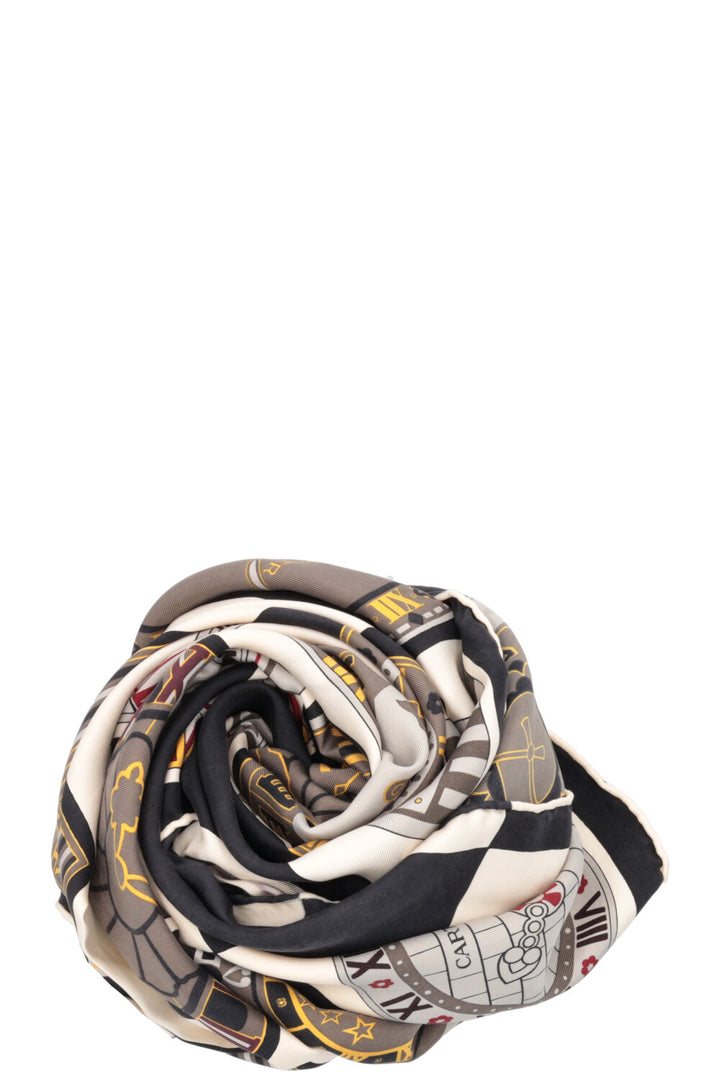 CARTIER The Watches Scarf Black White