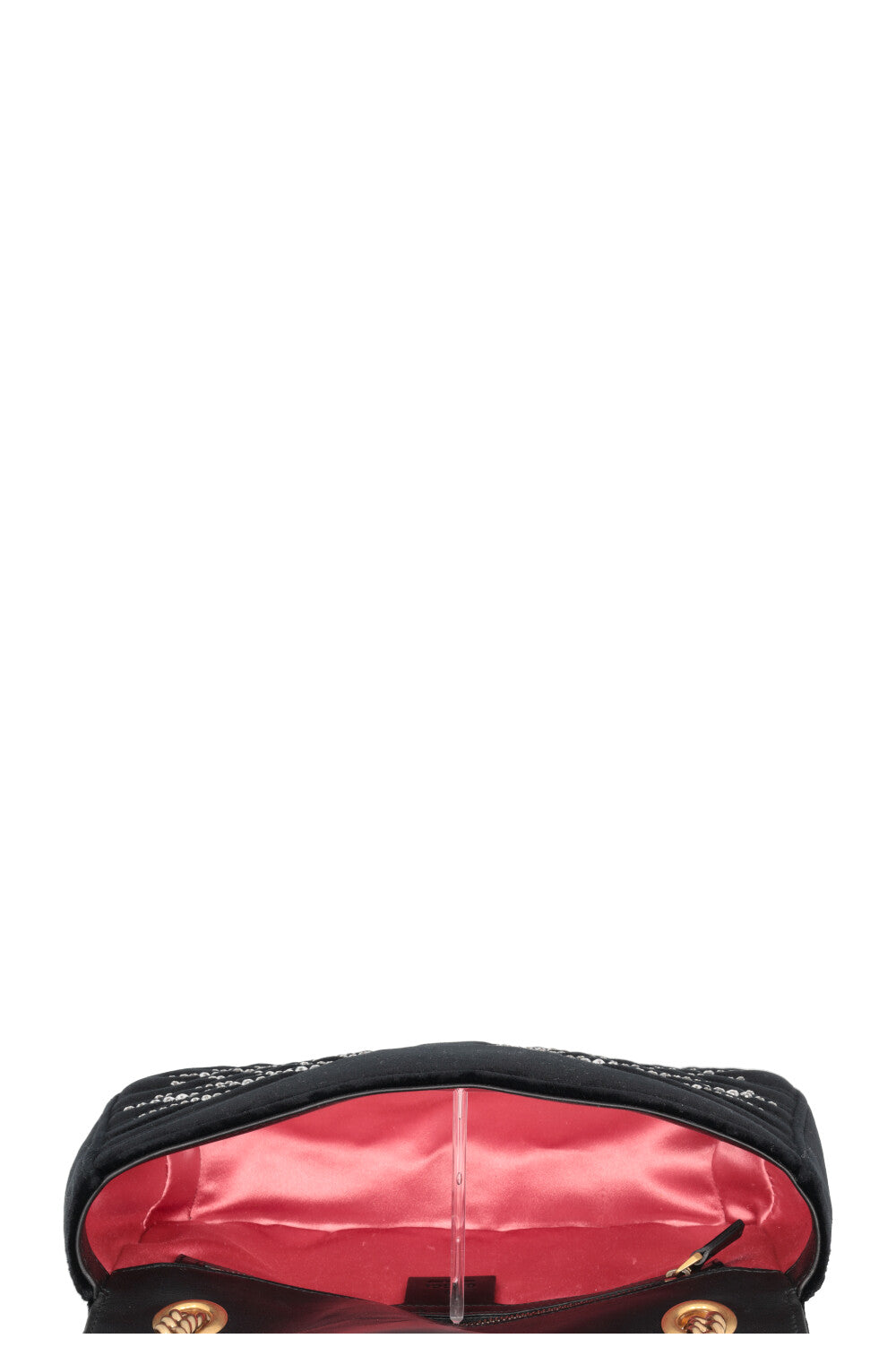 GUCCI Small Marmont Bag Embellished Velvet Black