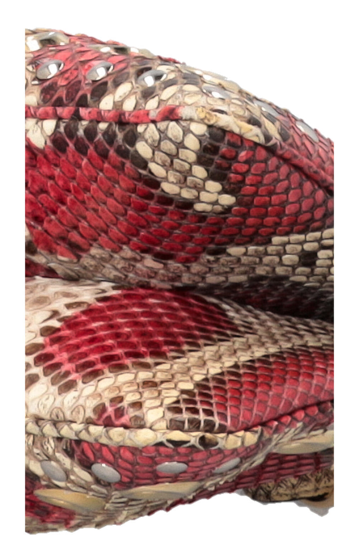 GUCCI Grand cabas Arli en python rouge et crème