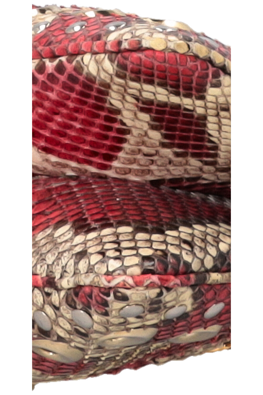 GUCCI Grand cabas Arli en python rouge et crème