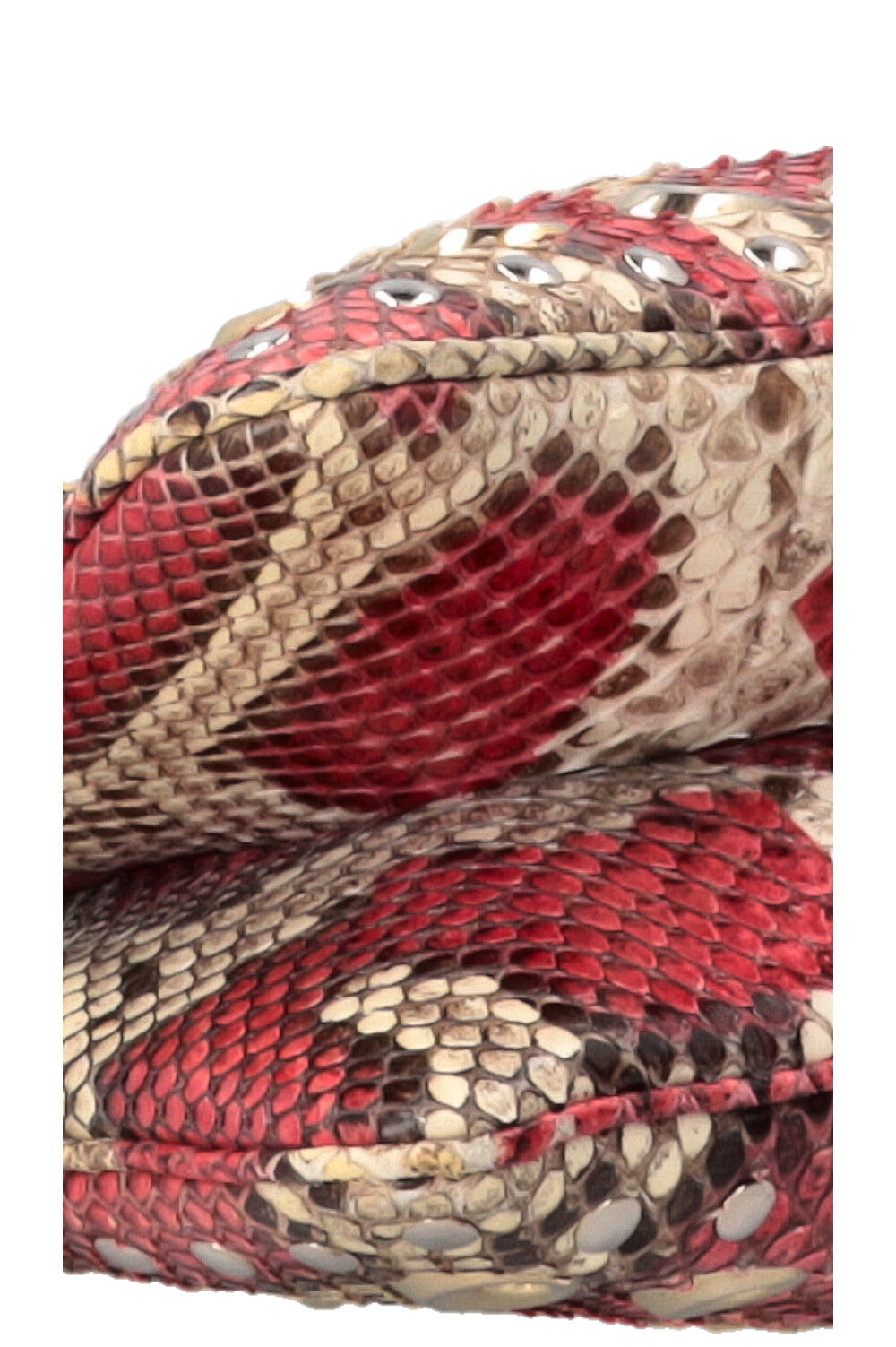 GUCCI Grand cabas Arli en python rouge et crème