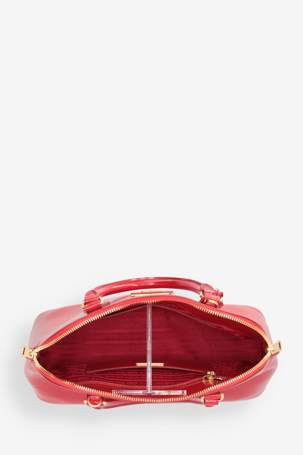 PRADA Shiny Red Bag wenig schatten