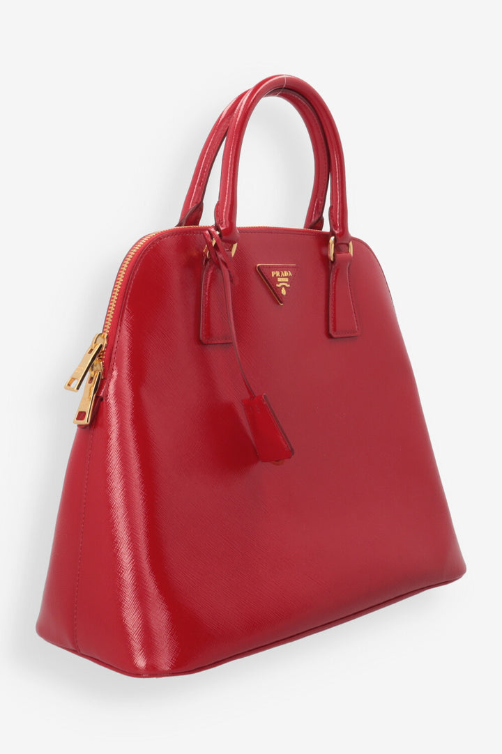 PRADA Shiny Red Bag wenig schatten