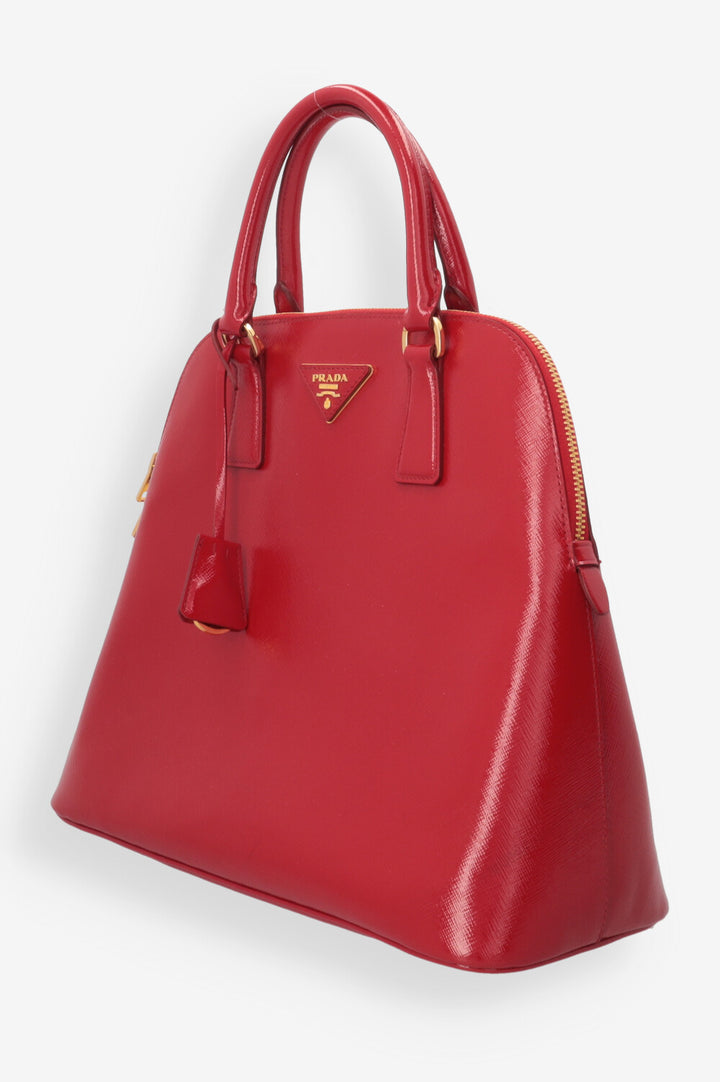 PRADA Shiny Red Bag wenig schatten