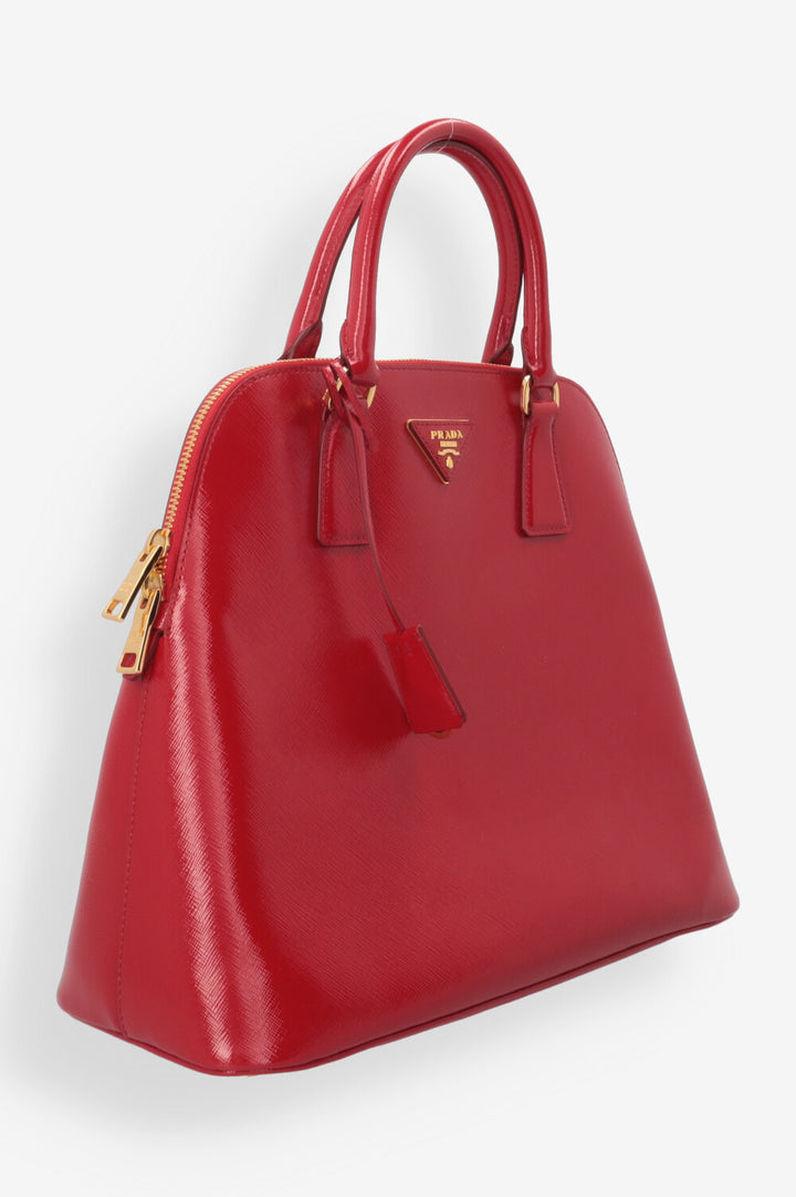 PRADA TAsche rot weniger schatten/ mehr links