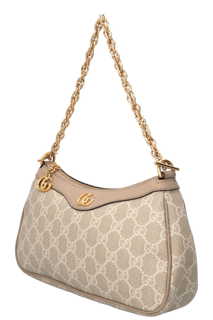 GUCCI Ophidia Shoulder Bag Small Supreme Beige