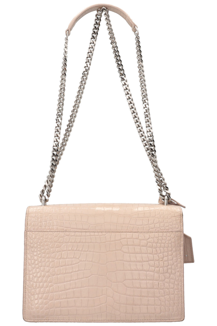YVES SAINT LAURENT Sunset Bag Croc Embossed Nude
