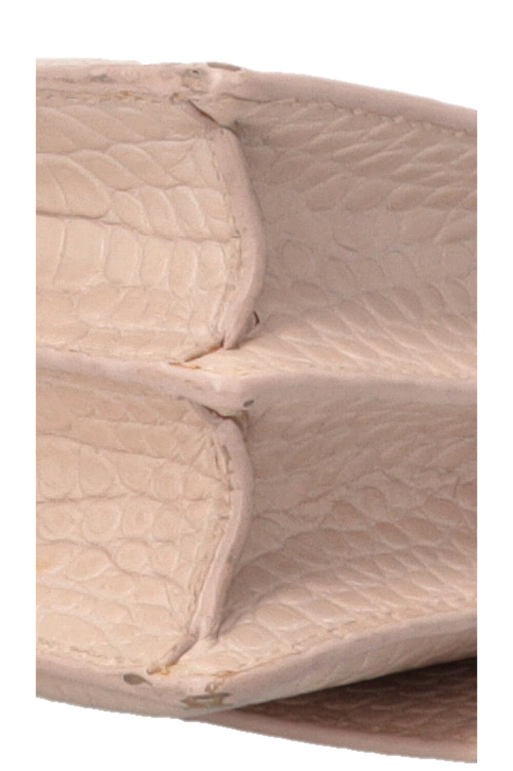 YVES SAINT LAURENT Sunset Bag Croc Embossed Nude