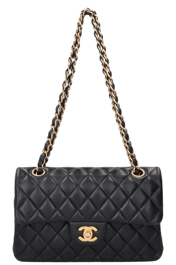 CHANEL Sac Double Rabat Petit Noir