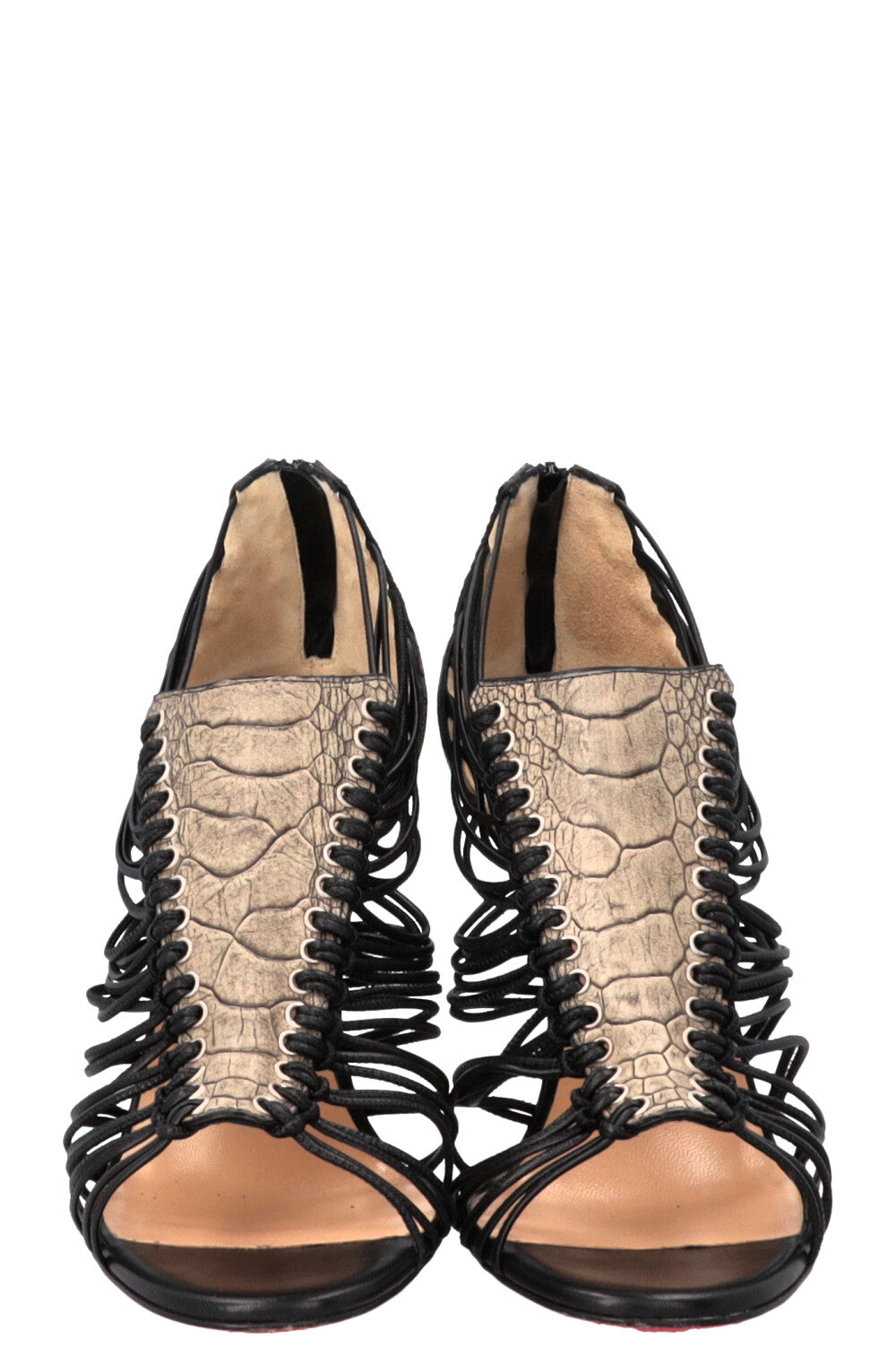 CHRISTIAN LOUBOUTIN Gortik Escarpins Gris Noir