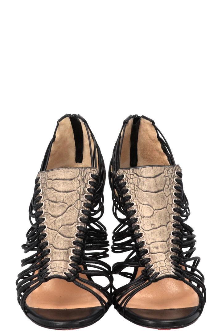 CHRISTIAN LOUBOUTIN Gortik Escarpins Gris Noir