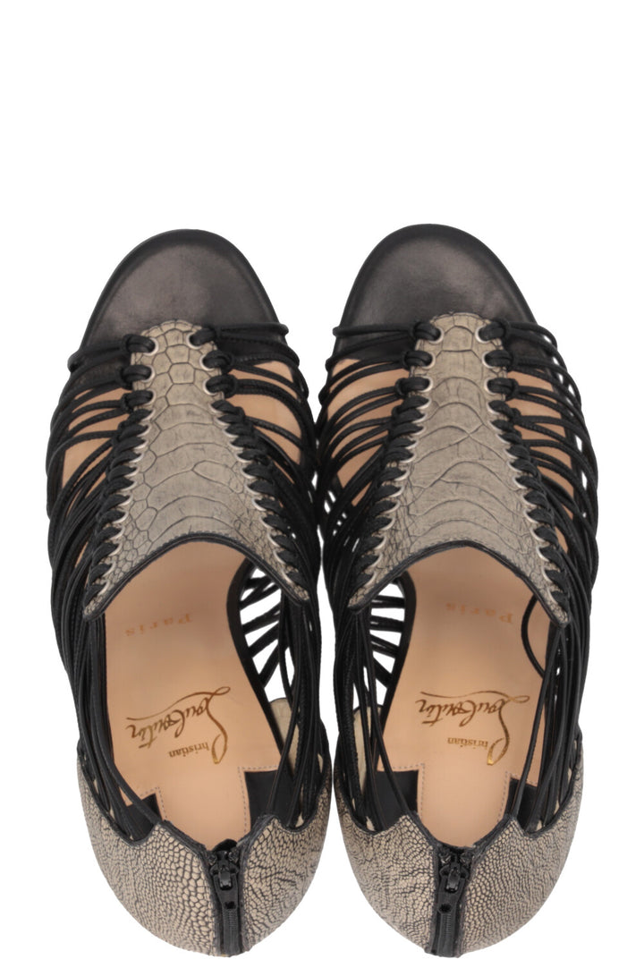 CHRISTIAN LOUBOUTIN Gortik Escarpins Gris Noir