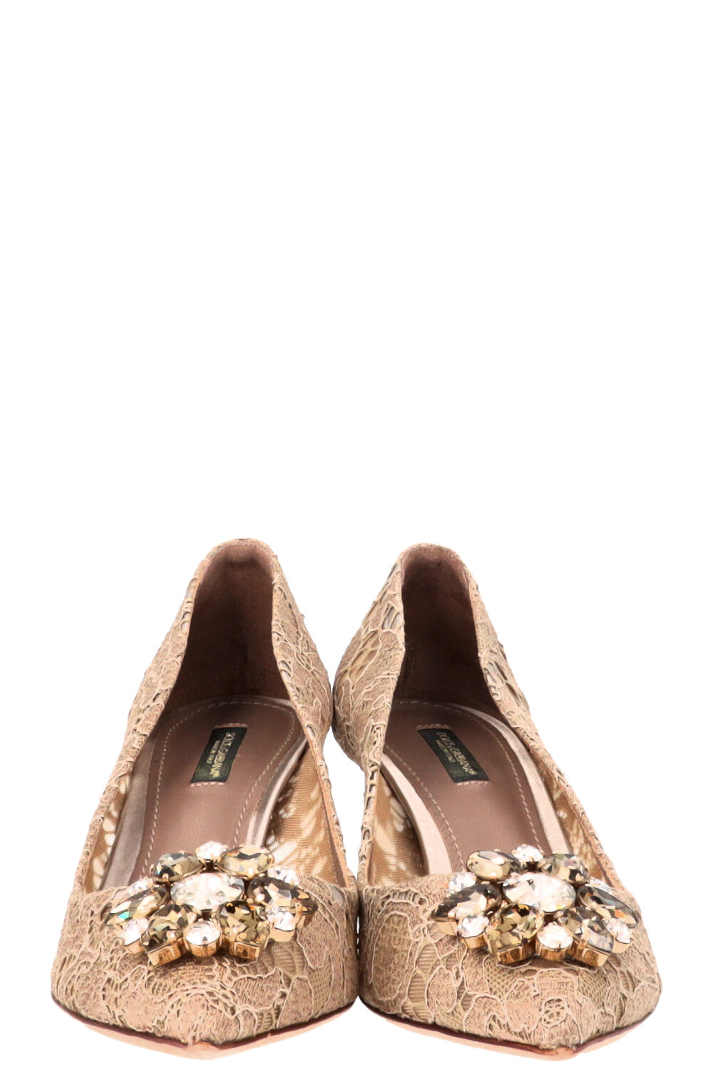 DOLCE&GABBANA Pumps Lace Taupe
