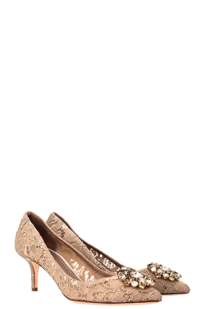 DOLCE&GABBANA Pumps Lace Taupe