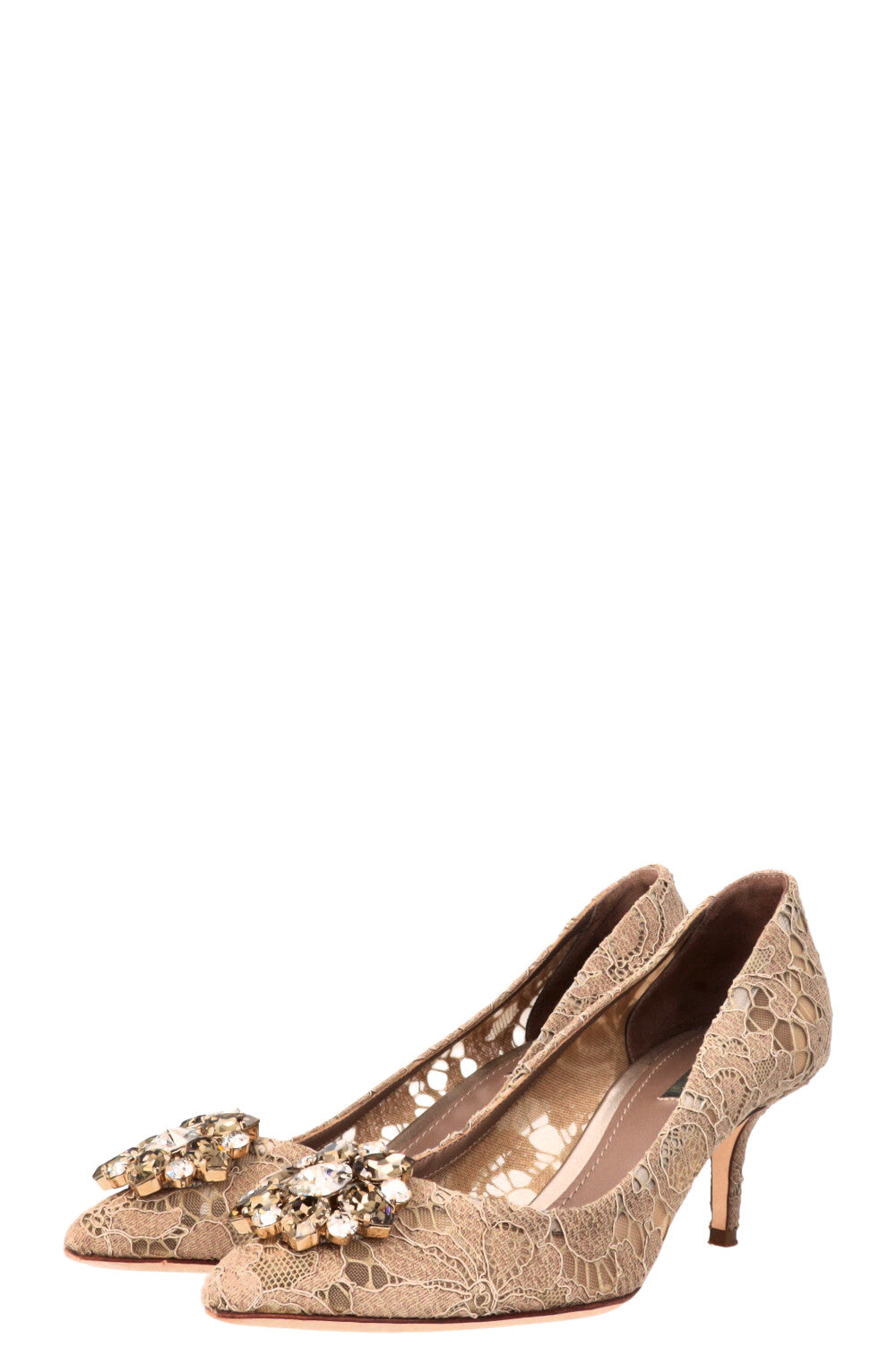 DOLCE&GABBANA Pumps Lace Taupe