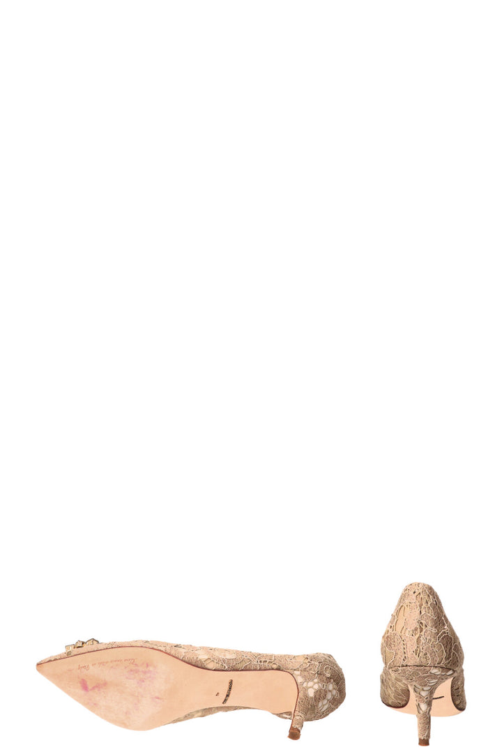 DOLCE&GABBANA Pumps Lace Taupe