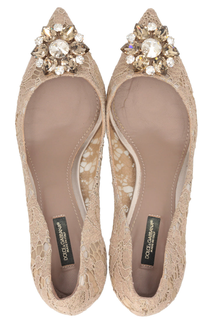 DOLCE&GABBANA Pumps Lace Taupe