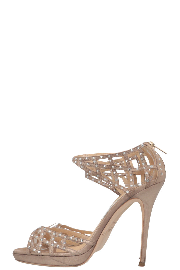 JIMMY CHOO Sandales Cristal Nude