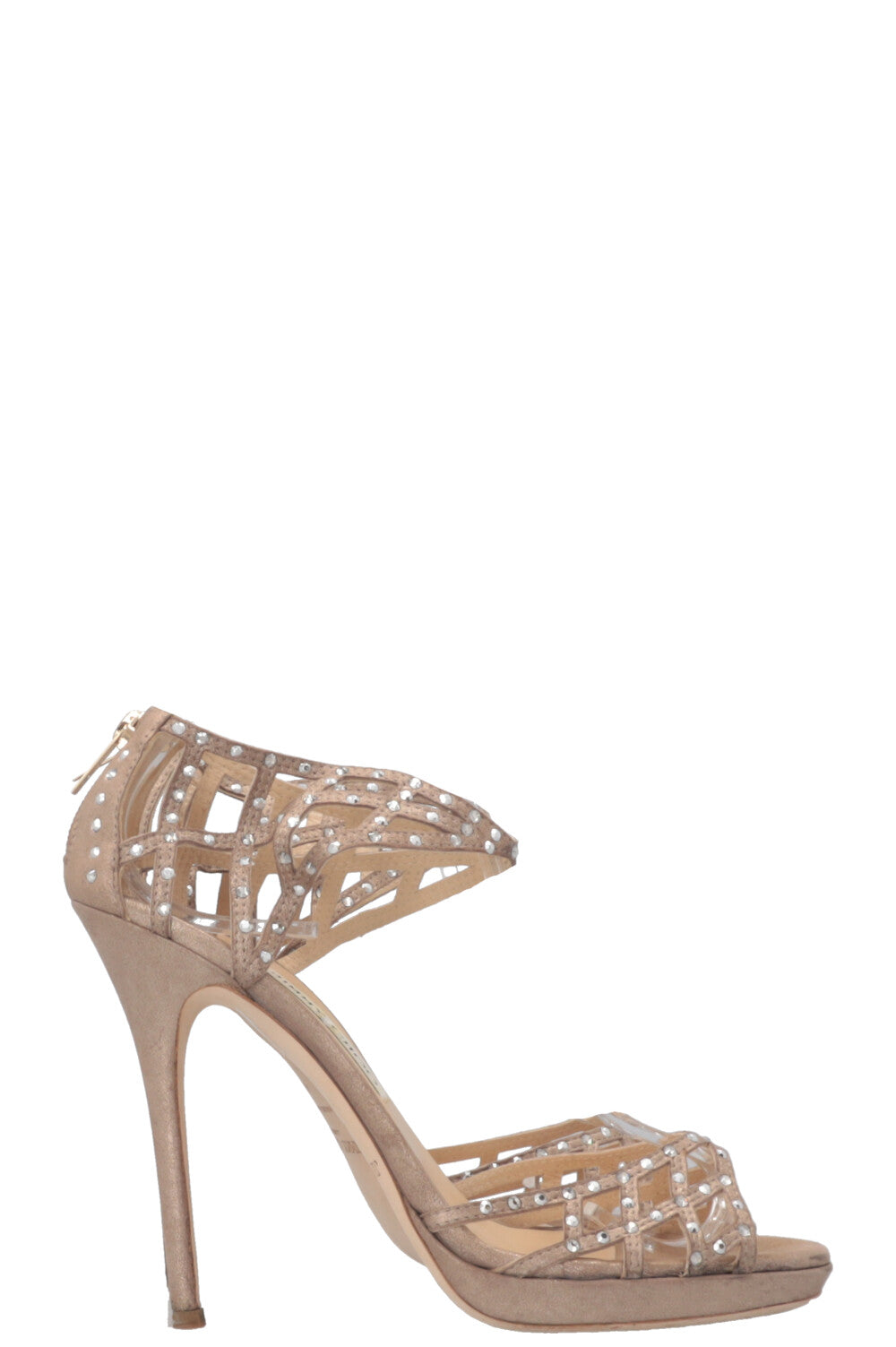 JIMMY CHOO Sandales Cristal Nude