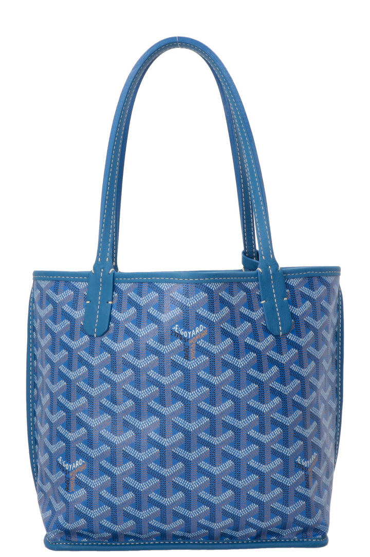 GOYARD Anjou Reversible Bag Mini Canvas Sky Blue