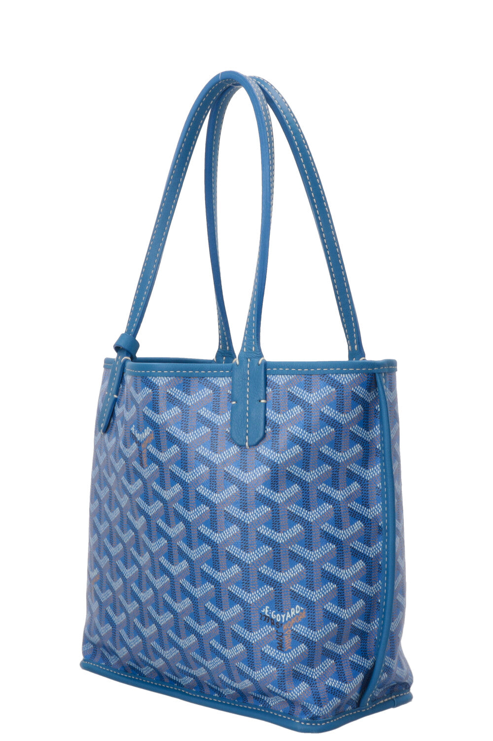 GOYARD Anjou Reversible Bag Mini Canvas Sky Blue