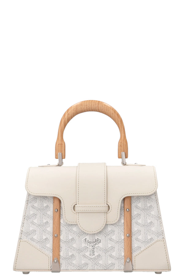 GOYARD Mini Saigon Bag White