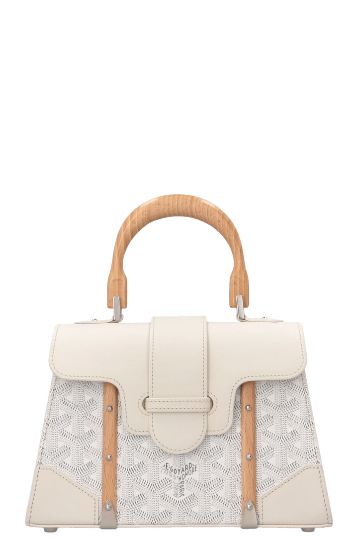 GOYARD Mini Saigon Bag White