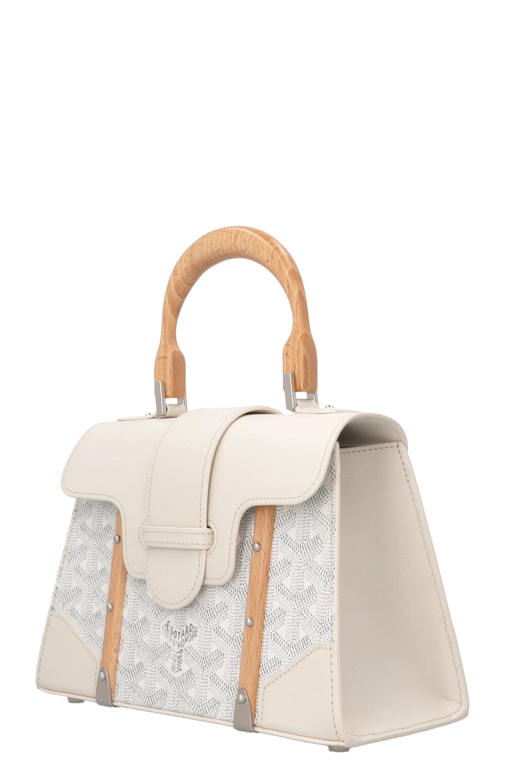 GOYARD Mini Saigon Bag White