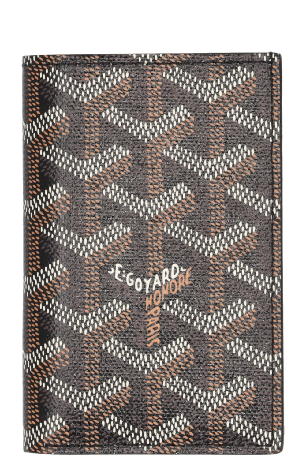 GOYARD Saint Pierre Card Wallet Goyardine Canvas Black
