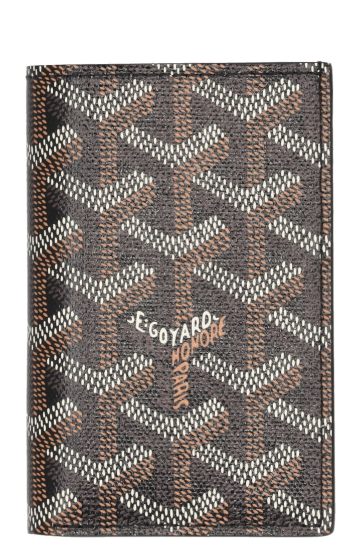 GOYARD Saint Pierre Card Wallet Goyardine Canvas Black