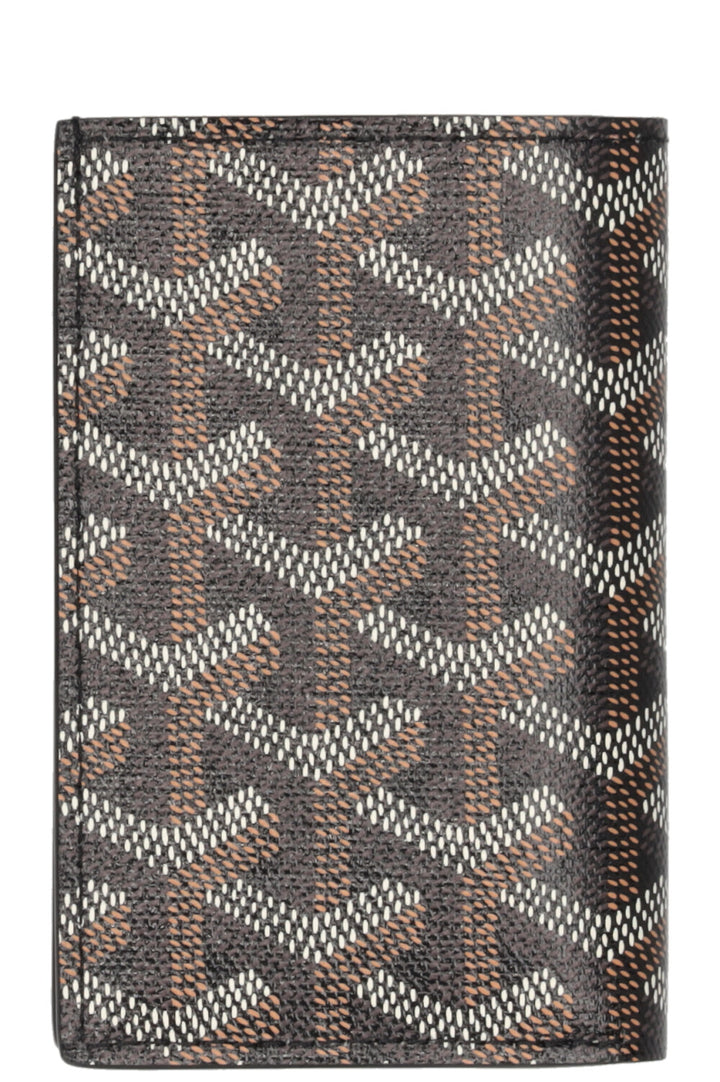 GOYARD Saint Pierre Card Wallet Goyardine Canvas Black