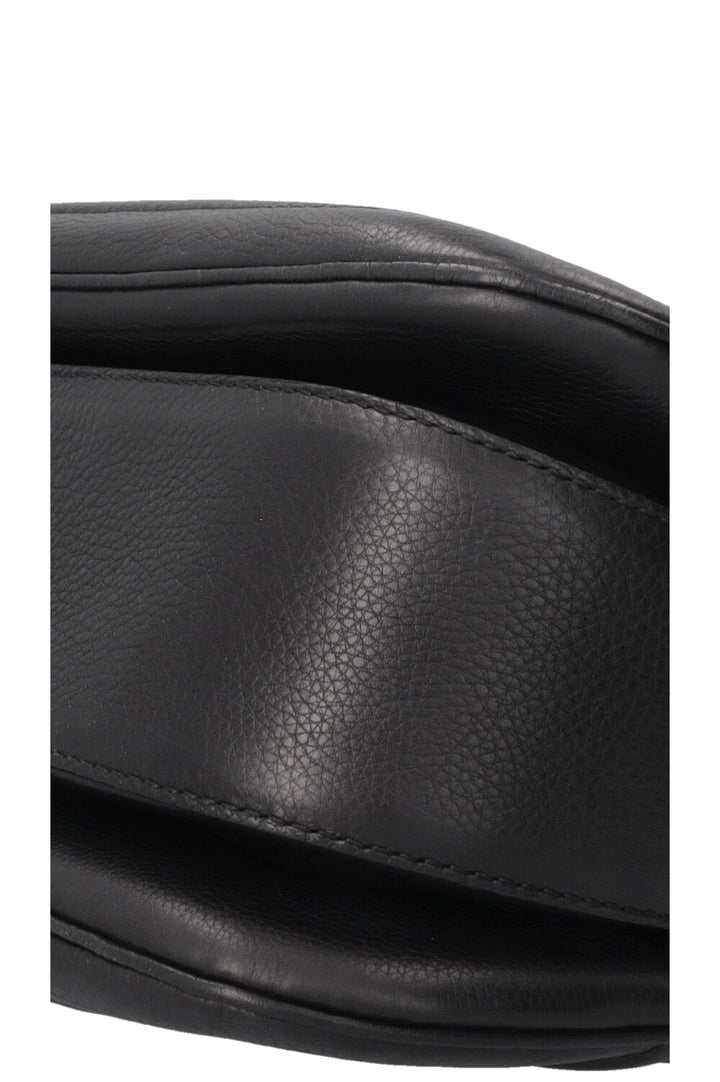 Sac GUCCI 1947 en néoprène avec anse en bambou et motif GG noir