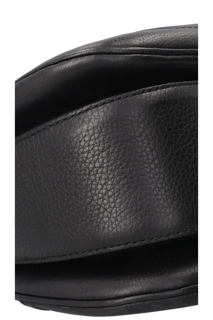 Sac GUCCI 1947 en néoprène avec anse en bambou et motif GG noir