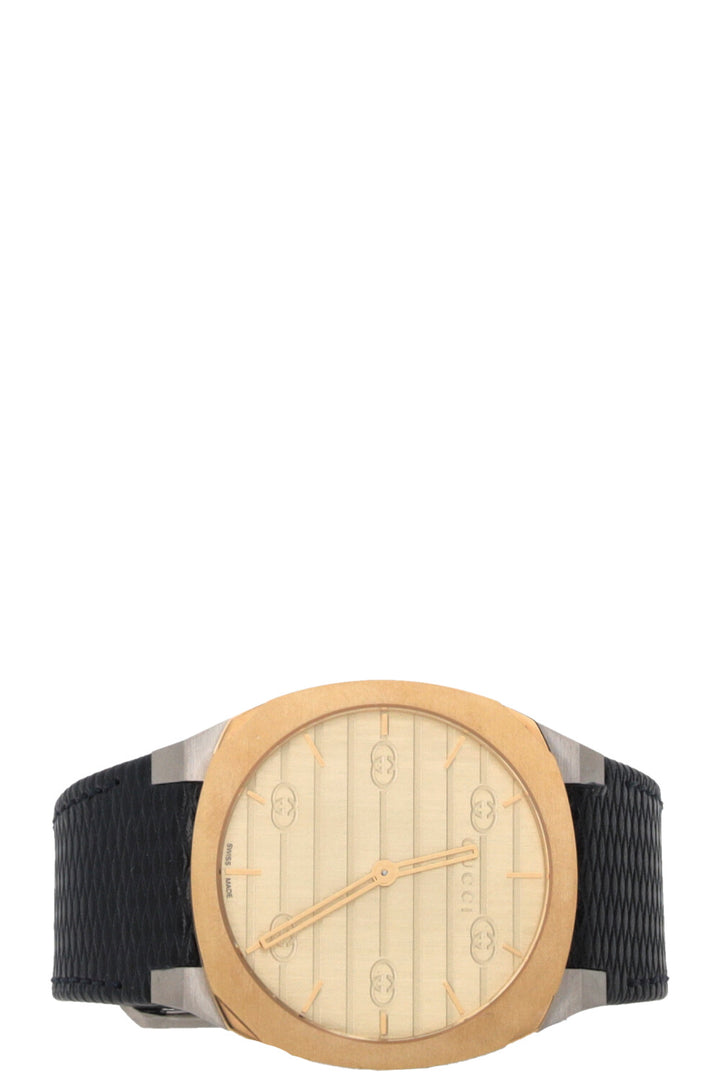 GUCCI 25H Watch 38mm 18K Gold Stainless Steel