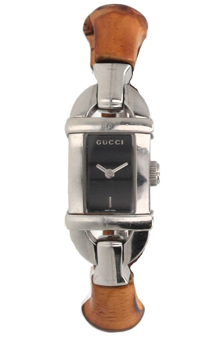 GUCCI 6800L Bamboo Watch Steel Silver