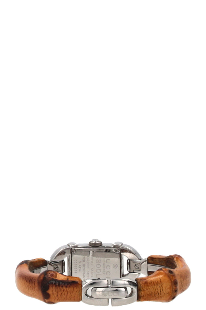 GUCCI 6800L Bamboo Watch Steel Silver