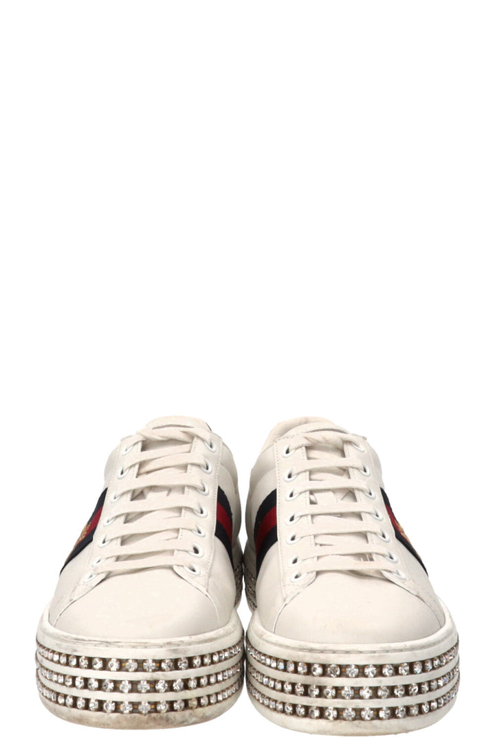 GUCCI Ace Bee Sneakers Leather White
