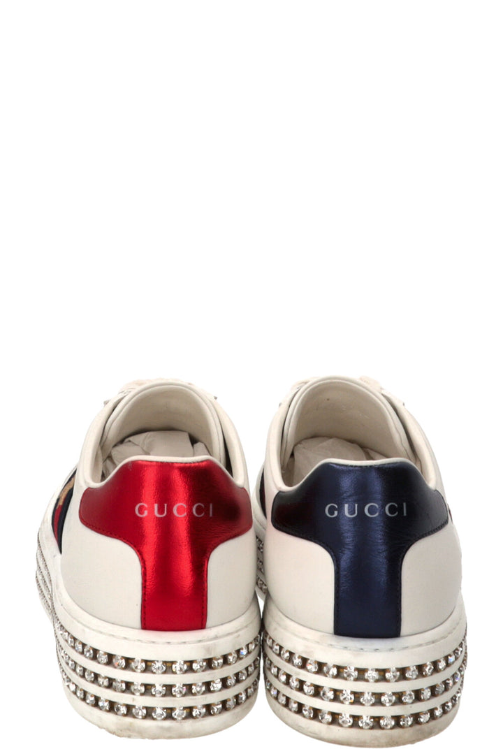 GUCCI Ace Bee Sneakers Leather White