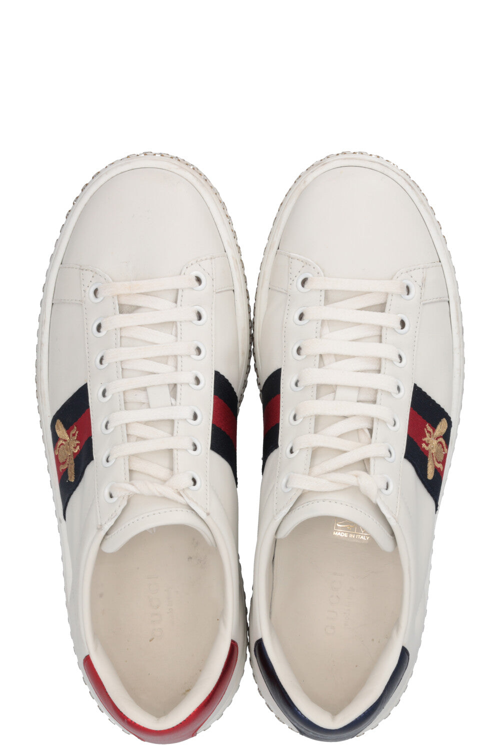 GUCCI Ace Bee Sneakers Leather White