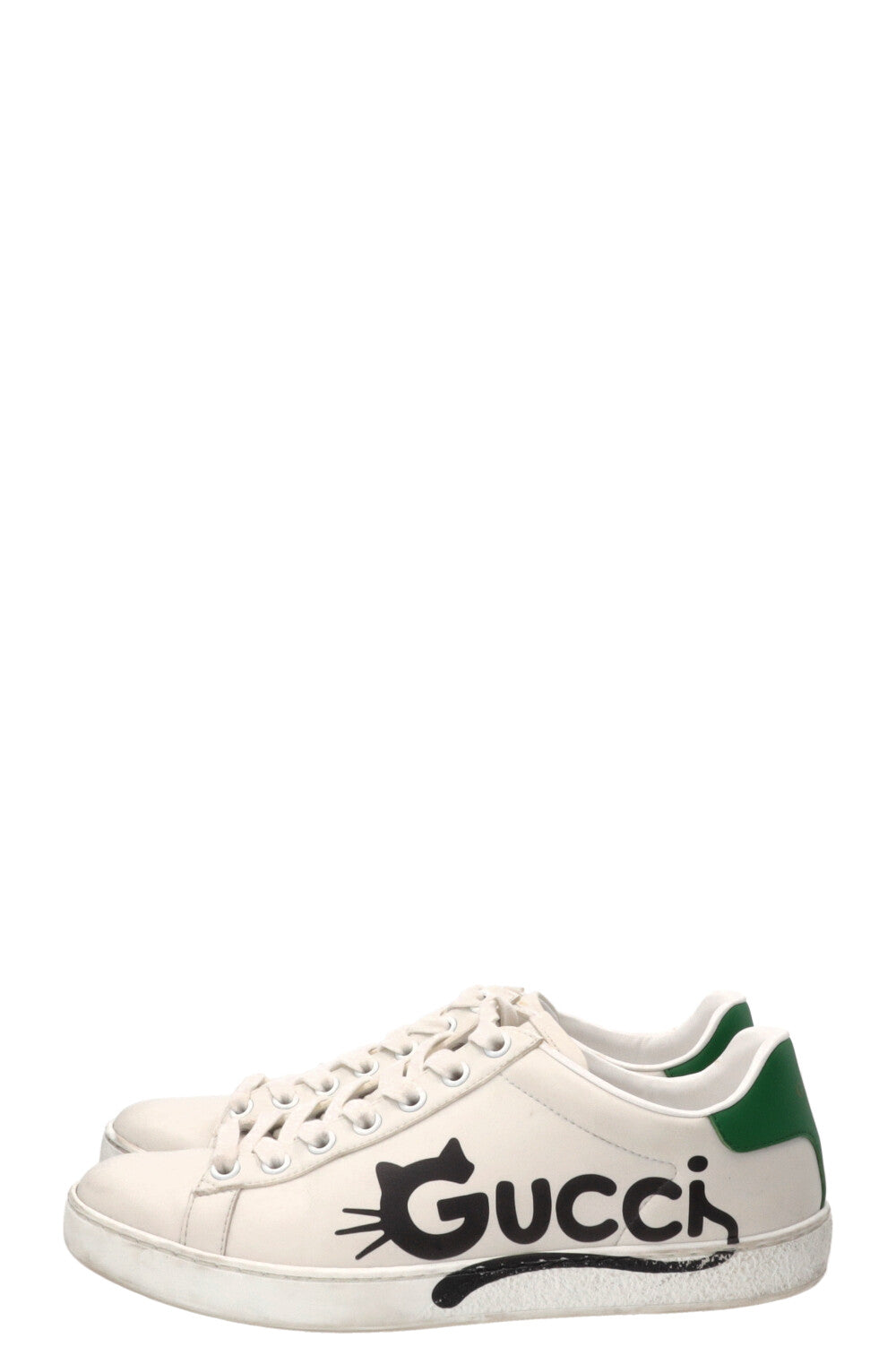 GUCCI Ace Kitten Logo Sneakers White