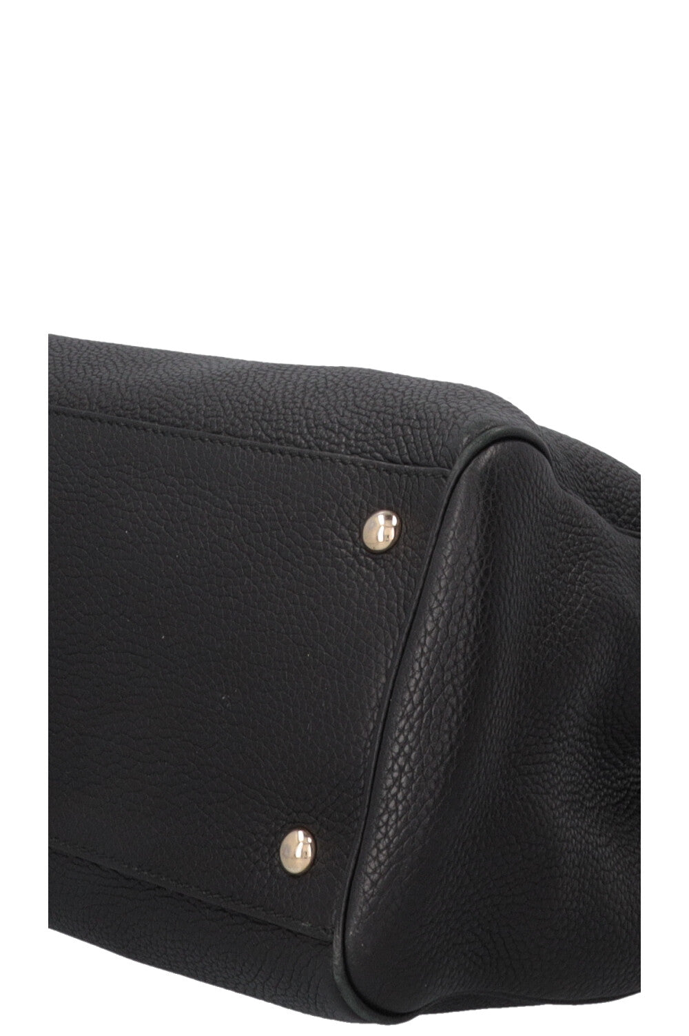 GUCCI Bamboo 2 Way Tote Medium Leather Black