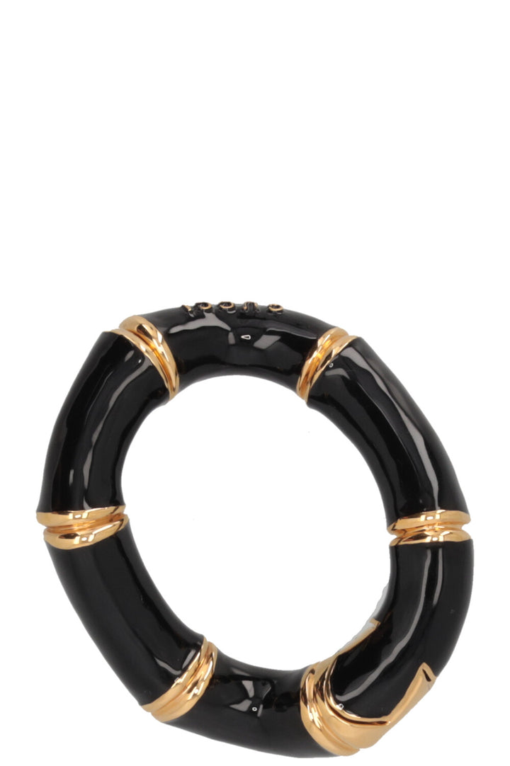 GUCCI Bamboo Cuff Bracelet Black Gold