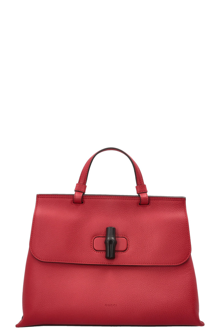 GUCCI Bamboo Daily Satchel Bag Red