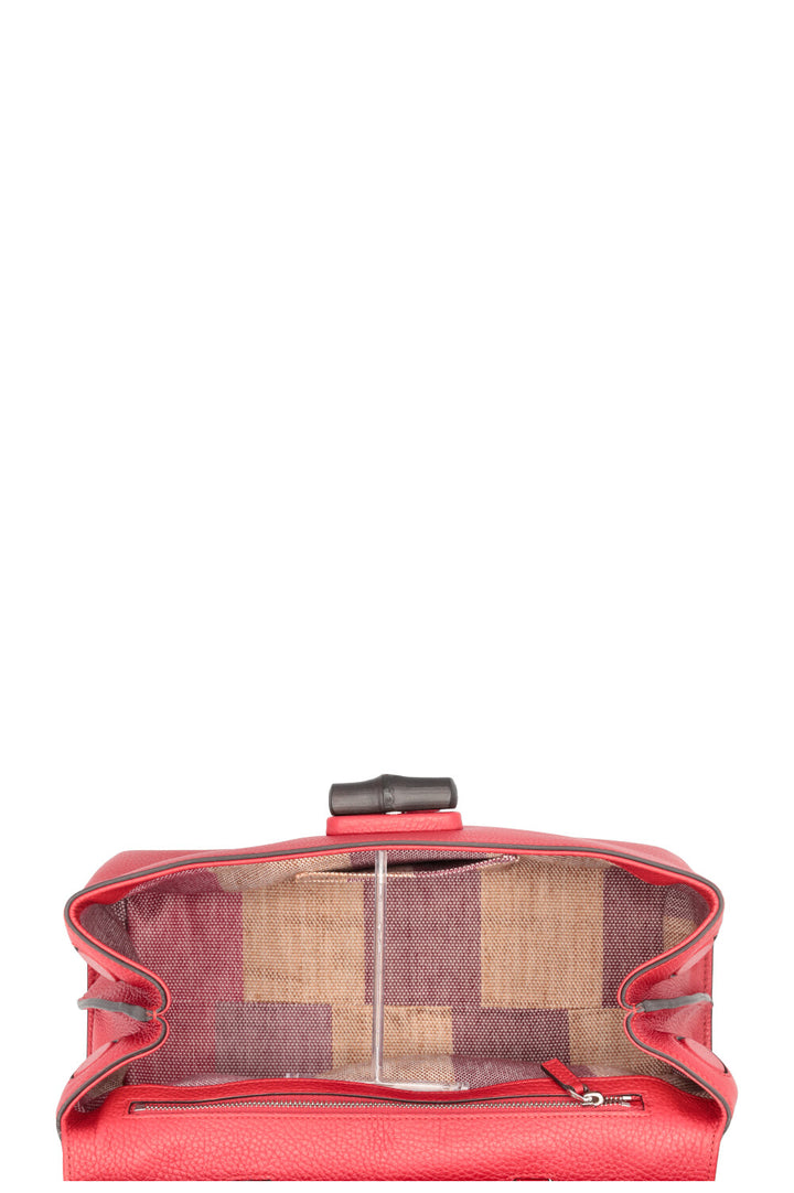 GUCCI Bamboo Daily Satchel Bag Red