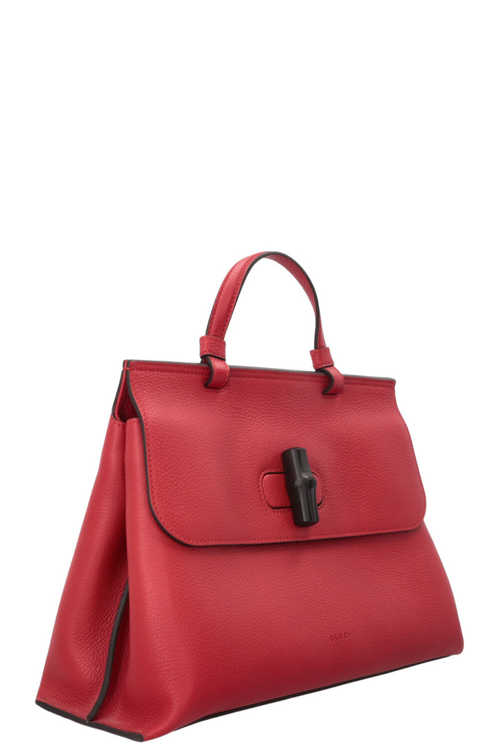 GUCCI Bamboo Daily Satchel Bag Red