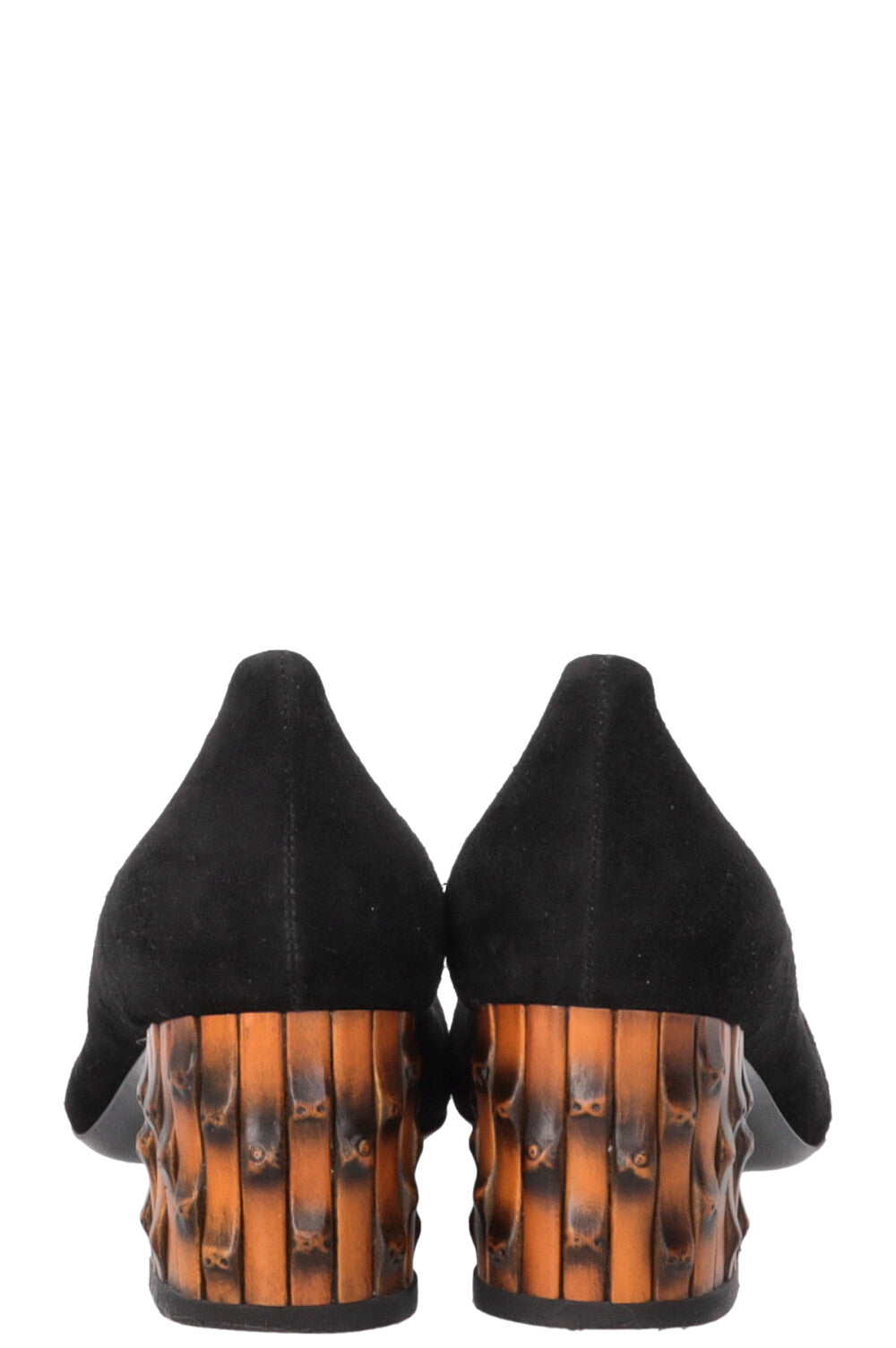GUCCI Bamboo Pumps Suede Black