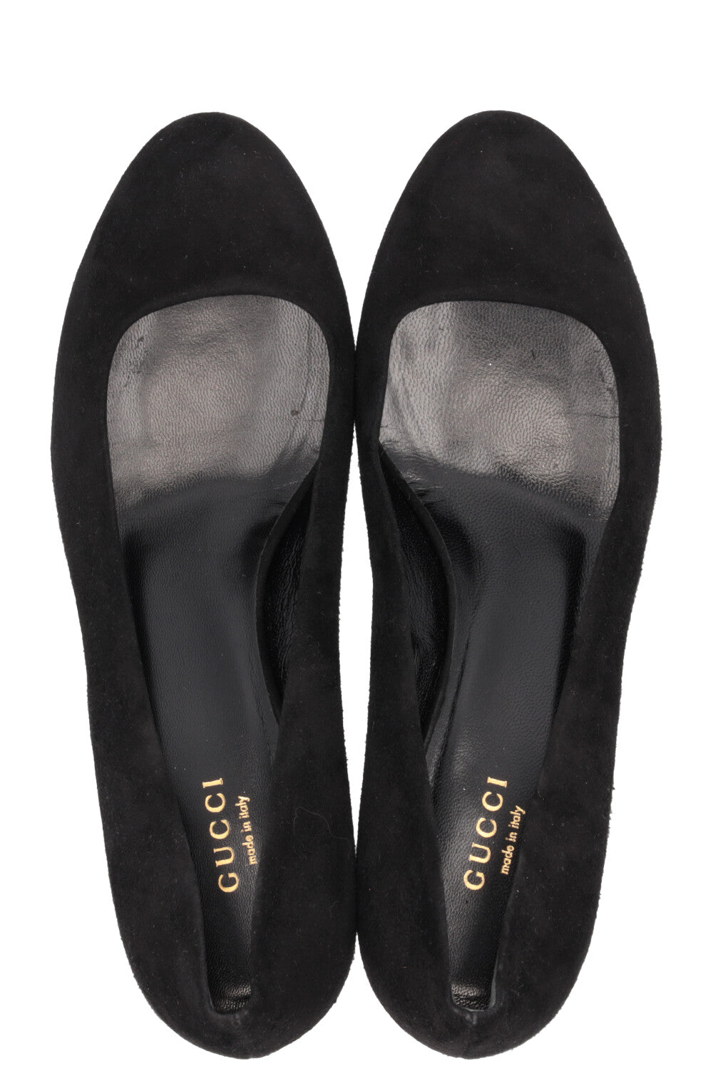GUCCI Bamboo Pumps Suede Black