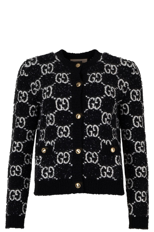 GUCCI Big GG Knit Cardigan Black