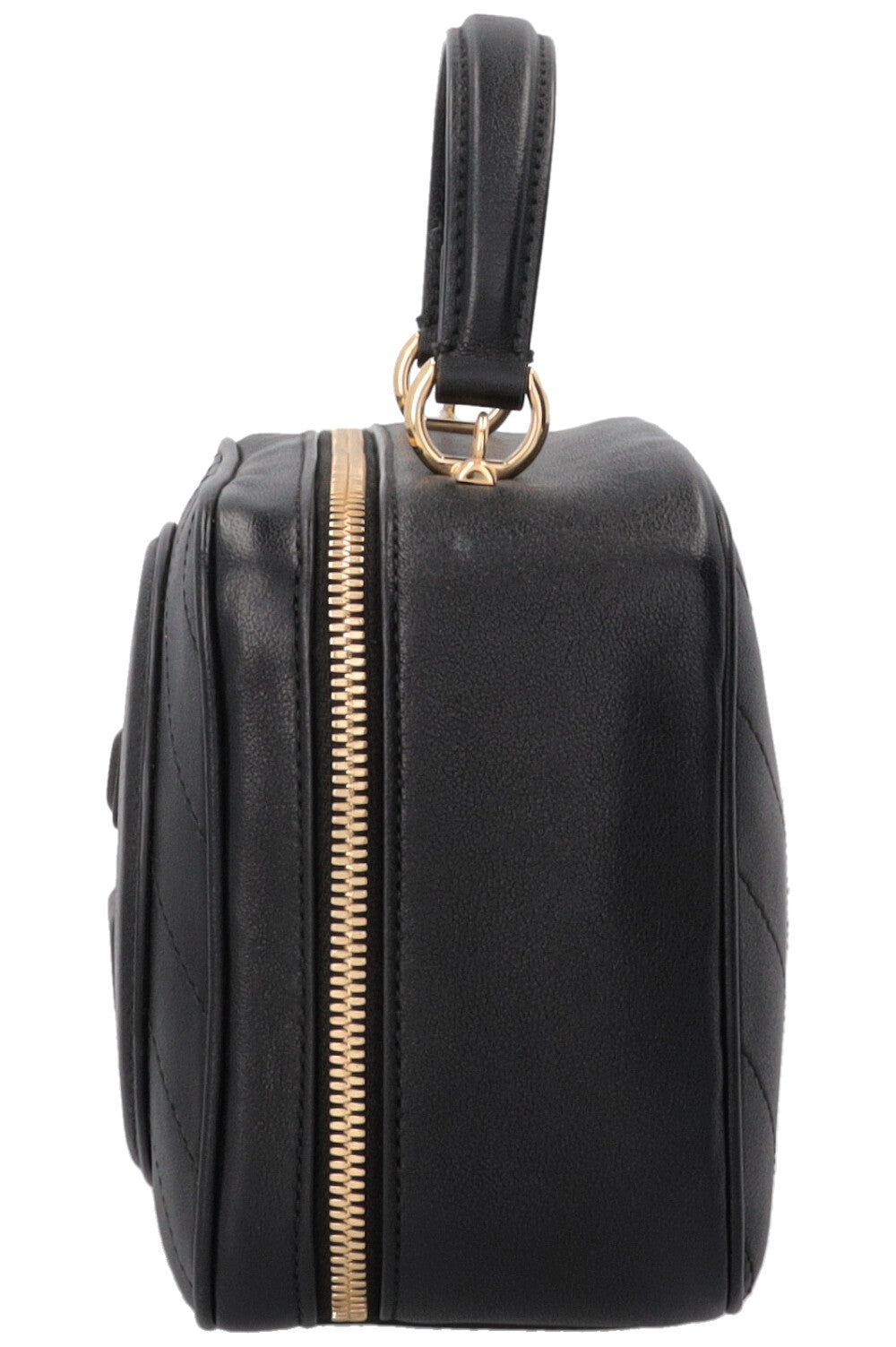 GUCCI Blondie Sac Porté Main G Entrelacés Cuir Noir